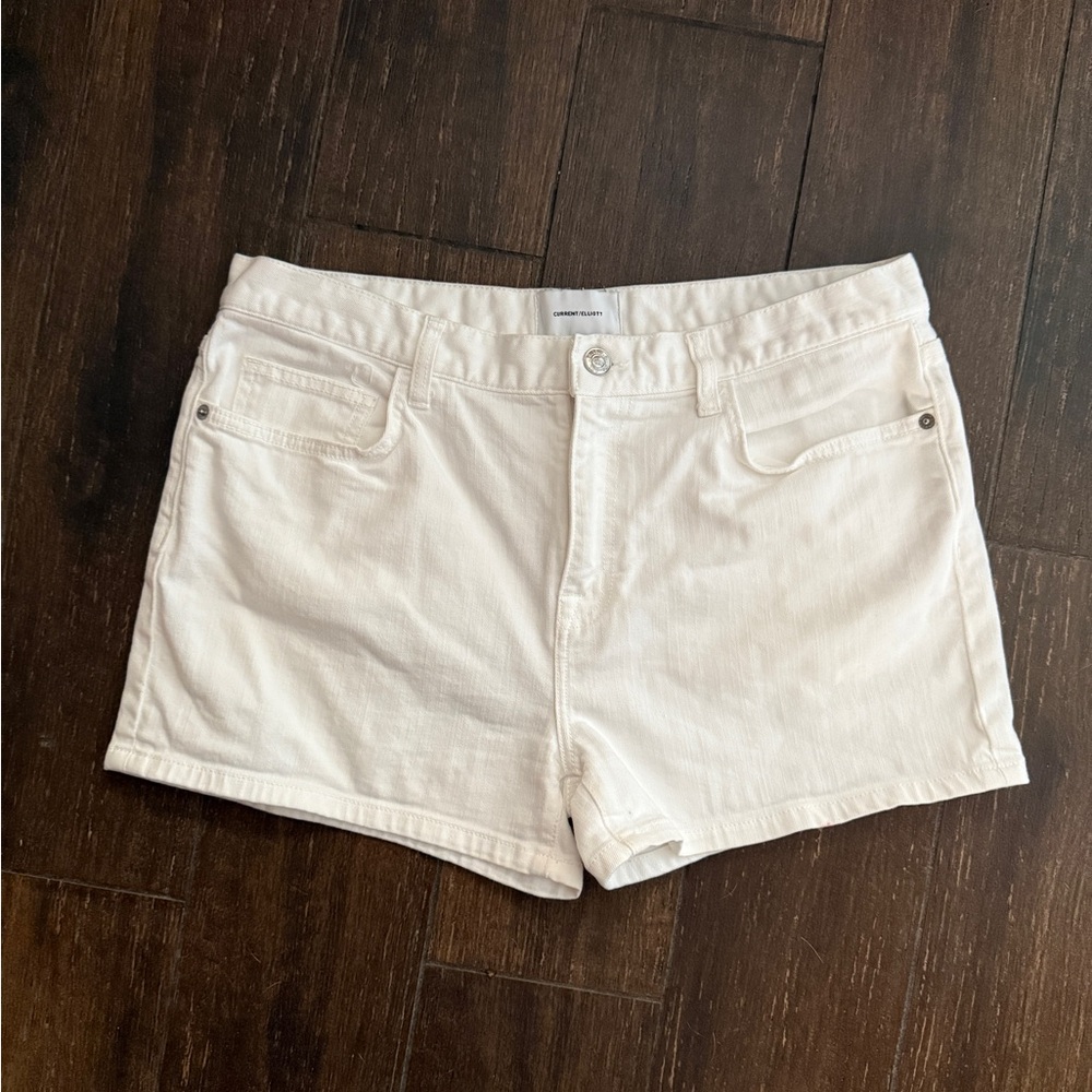 Current/Elliott White Jean Shorts